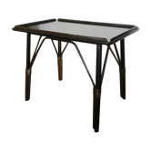 Table basse rotin noir
