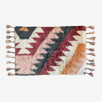 2 x 3 -hand-knotted kilim wool rug\carpet, floor; Multicolour; small; area; rug\carpet.