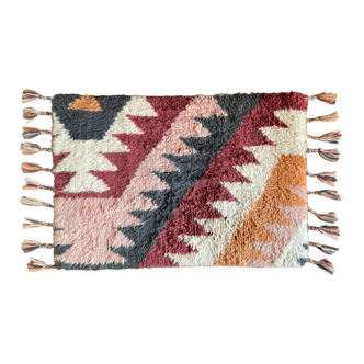 2 x 3 -hand-knotted kilim wool rug\carpet, floor; Multicolour; small; area; rug\carpet.