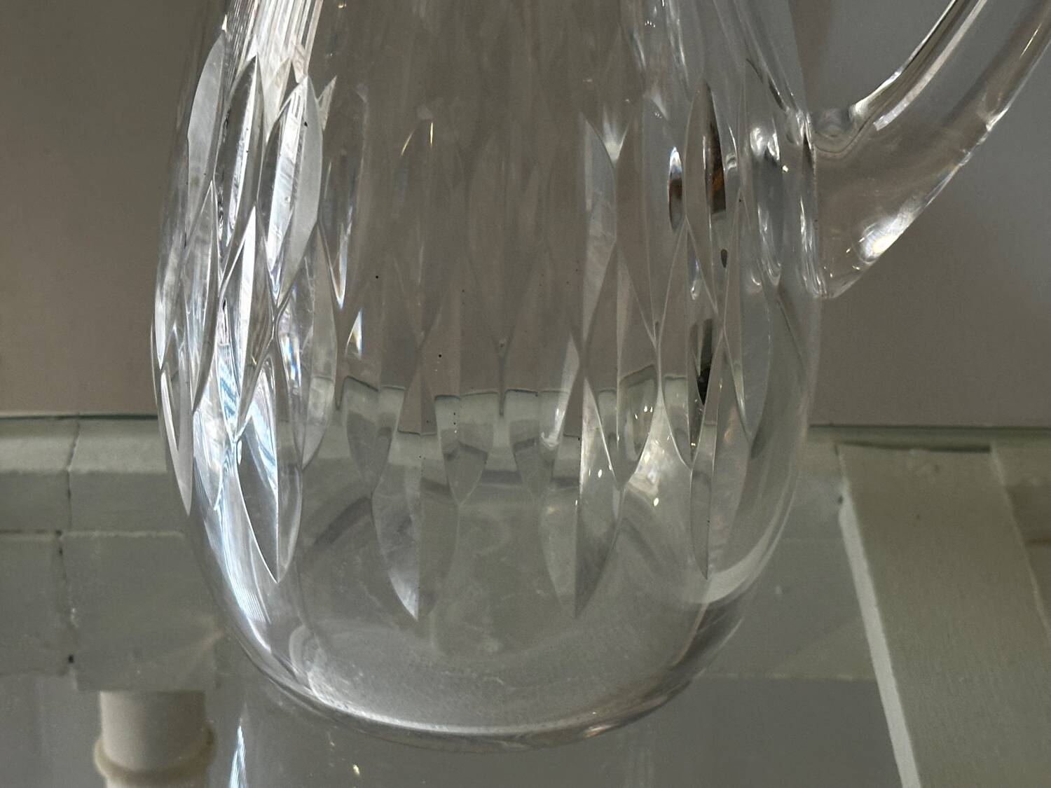 Baccarat Crystal Water Carafe Model Carcassonne Stamped