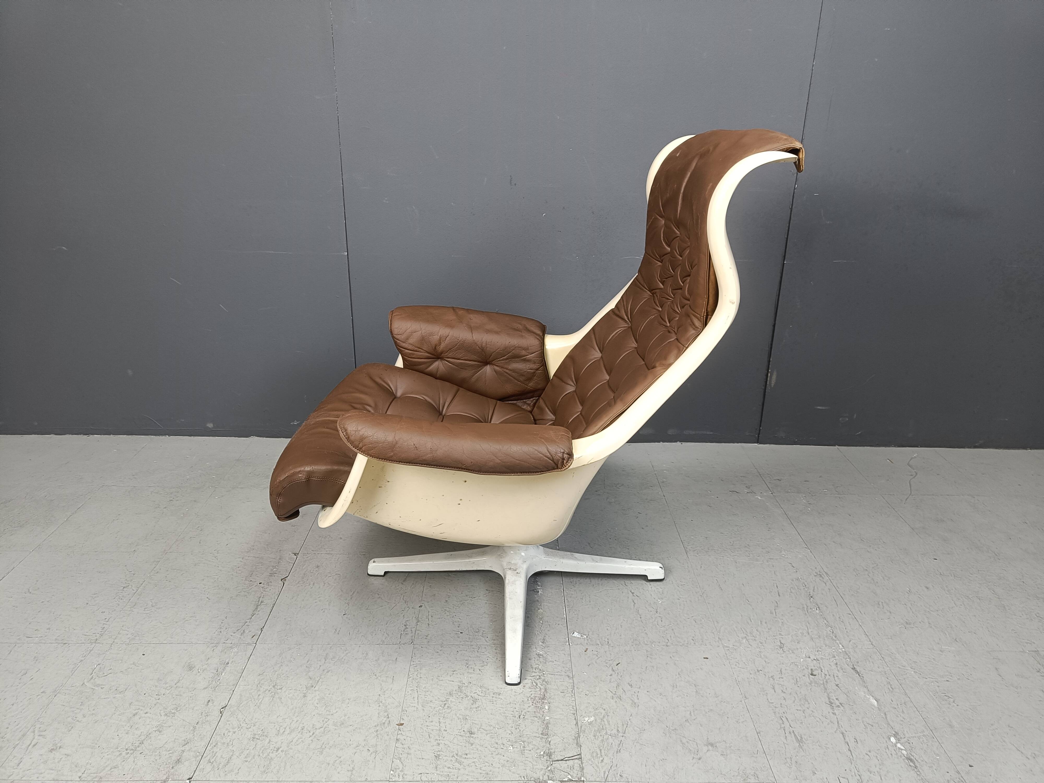 Mid-Century Space Age Galaxy Armchair by Alf Svensson for Dux, 1968