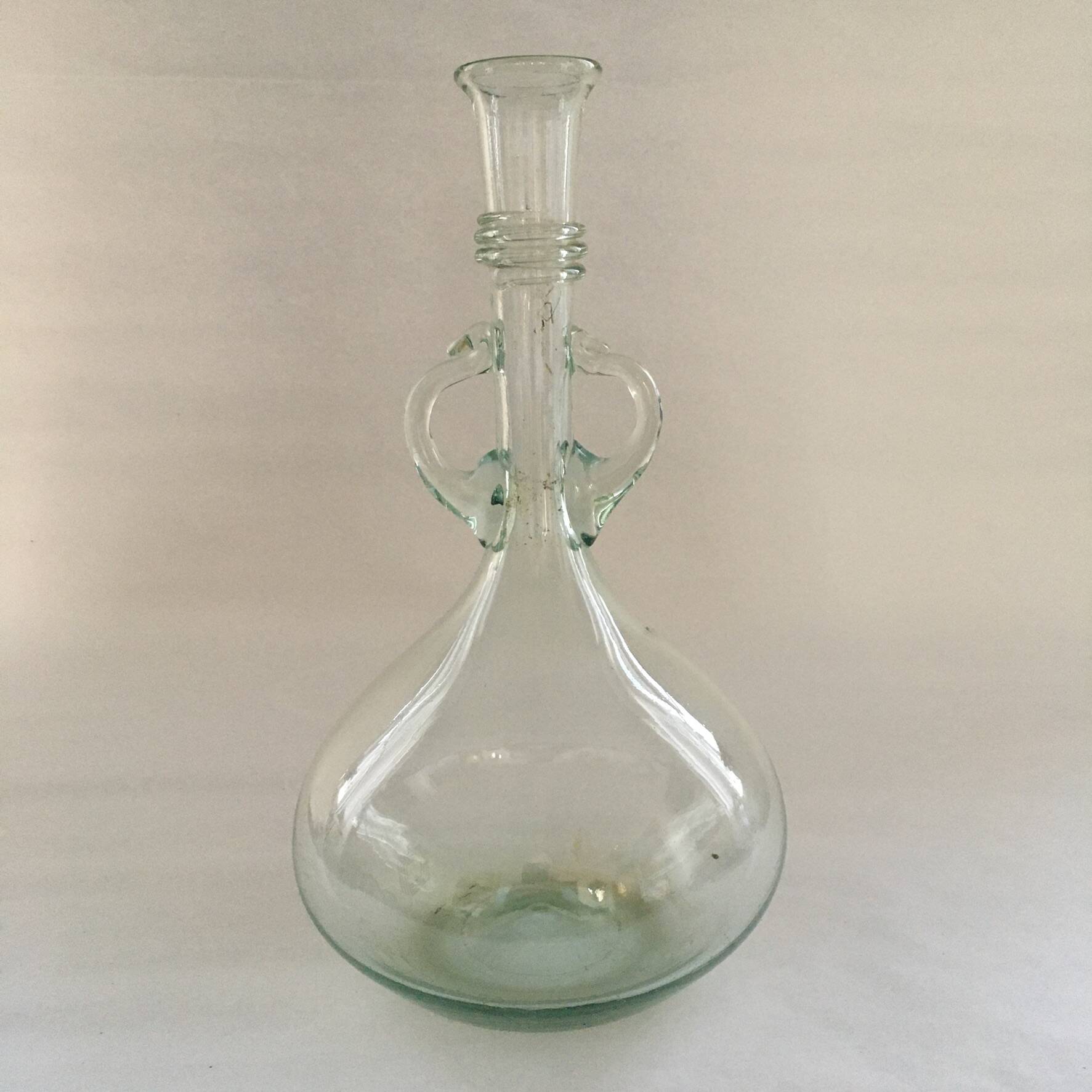 Italian blown glass carafe