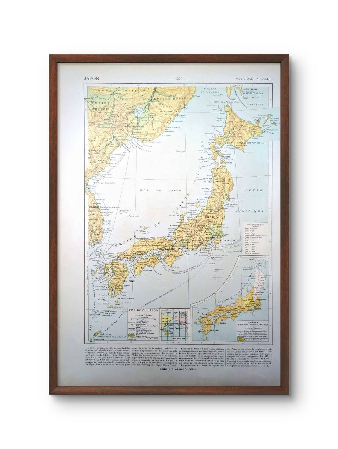 Imprimée en 1909, L'Empire du Japon