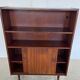 Danish retro vintage library in rosewood with sliding doors from the 1960s.