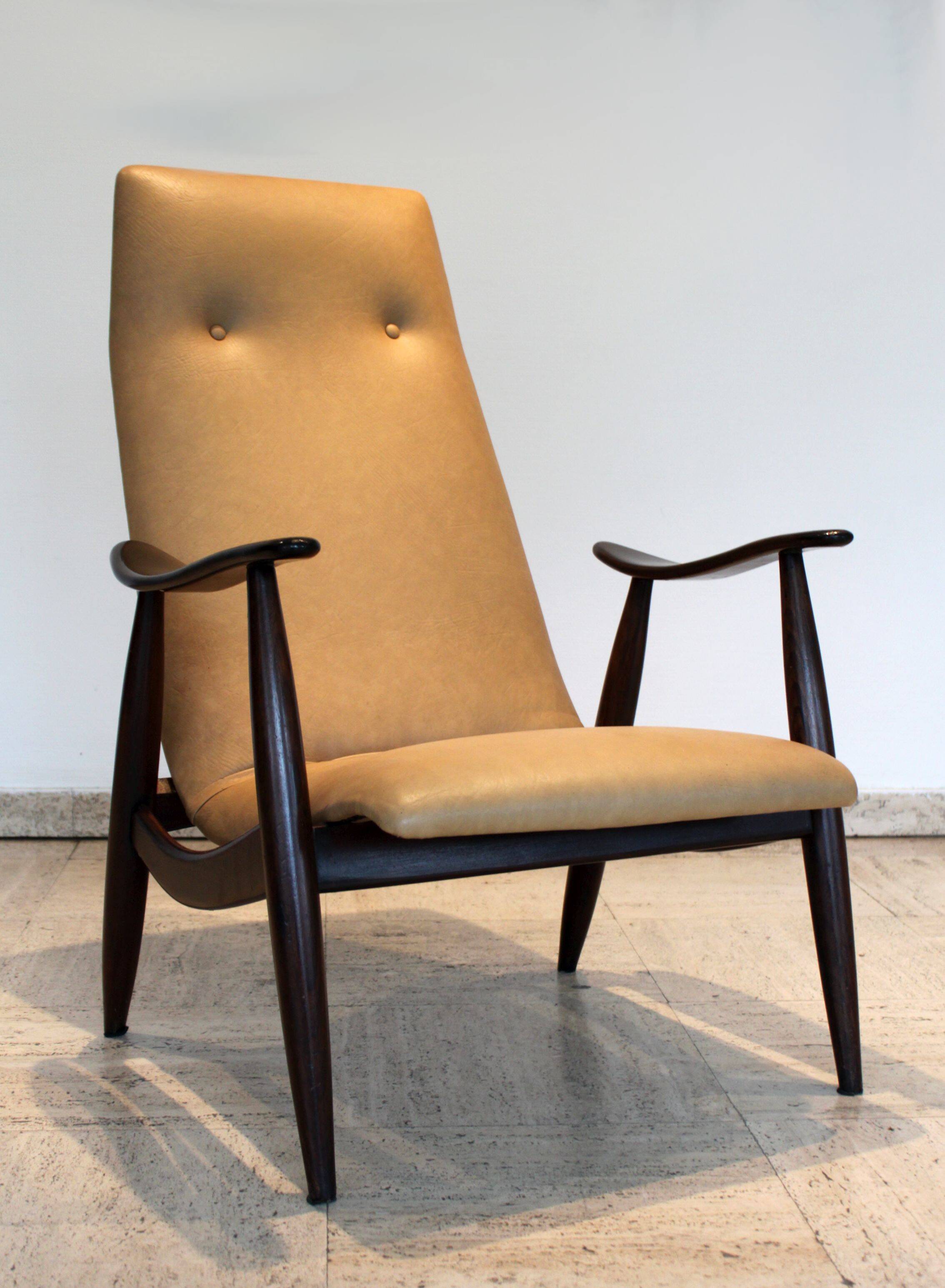 Senior armchair by Louis Van Teeffelen for WéBé, Denmark, 1950.