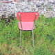 Old red formica chair