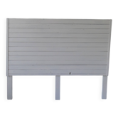 Headboard of 160 made with aged wood in pearl grey patina.