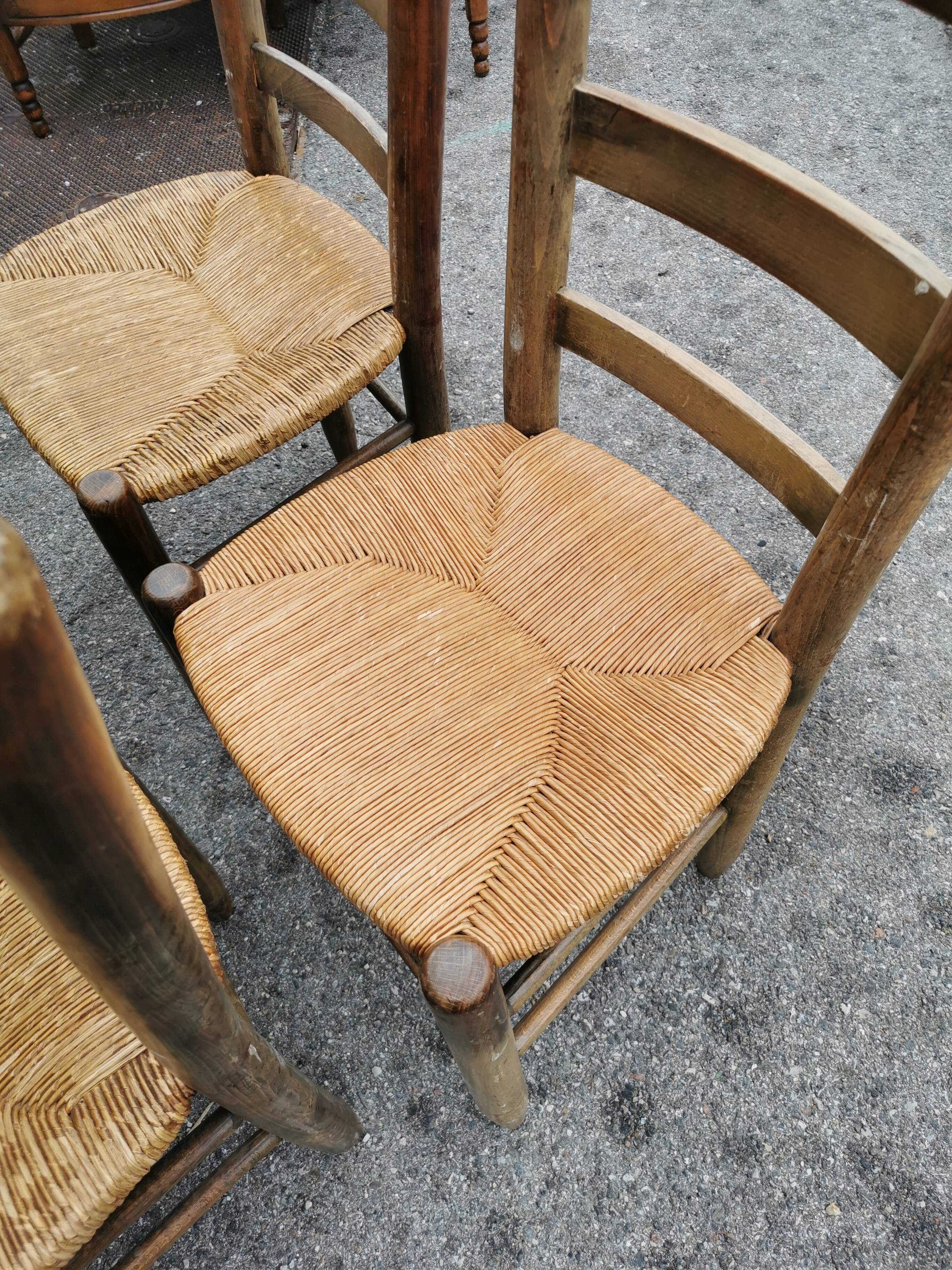 Series of 4 cottage chairs