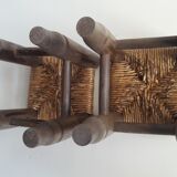 Pair of mini mulched stools