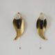 Mid-Century Leaf Shaped Brass Sconces, Italy, 1950s, Set of 2