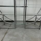 Mid-century design tubular steel shelf