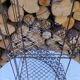 Iron corner shelf