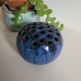 Glazed ceramic flower holder