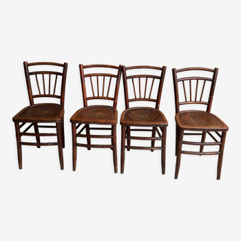 Lot de 4 chaises bistrot