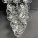 10 Bohemian cut crystal wine glasses