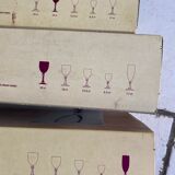 18 vintage Lilac series crystal glasses