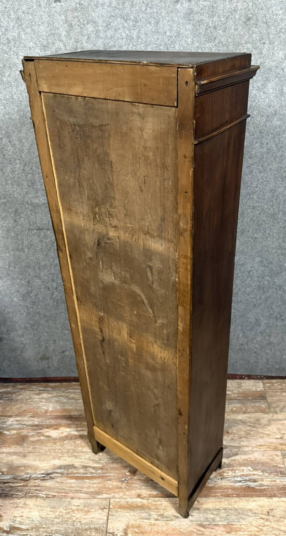 Large Napoleon III period oak cardboard box