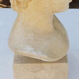 Plaster and marble bust