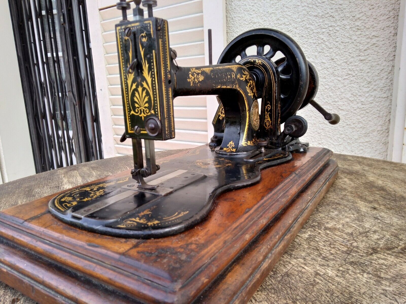 Ckpsms Marque - Manivelle à Main 1SET Pour Machines à Coudre à Pédale à Balais à Chant Singer 15, 127,128,66, 99