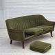 1970s, Norwegian vintage 3-seater sofa, teak wood.
