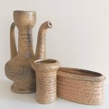 Wabi-Sabi Ceramics Set by Marius Van Woerden, Vest Keramiek, 1960s