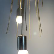 Vintage murano glass leaf chandelier, 1970s