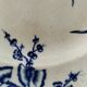 Antique plate with Chinese blue oriental decoration from the late 19th century.