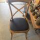 Lot of 6 bistro chairs in oak