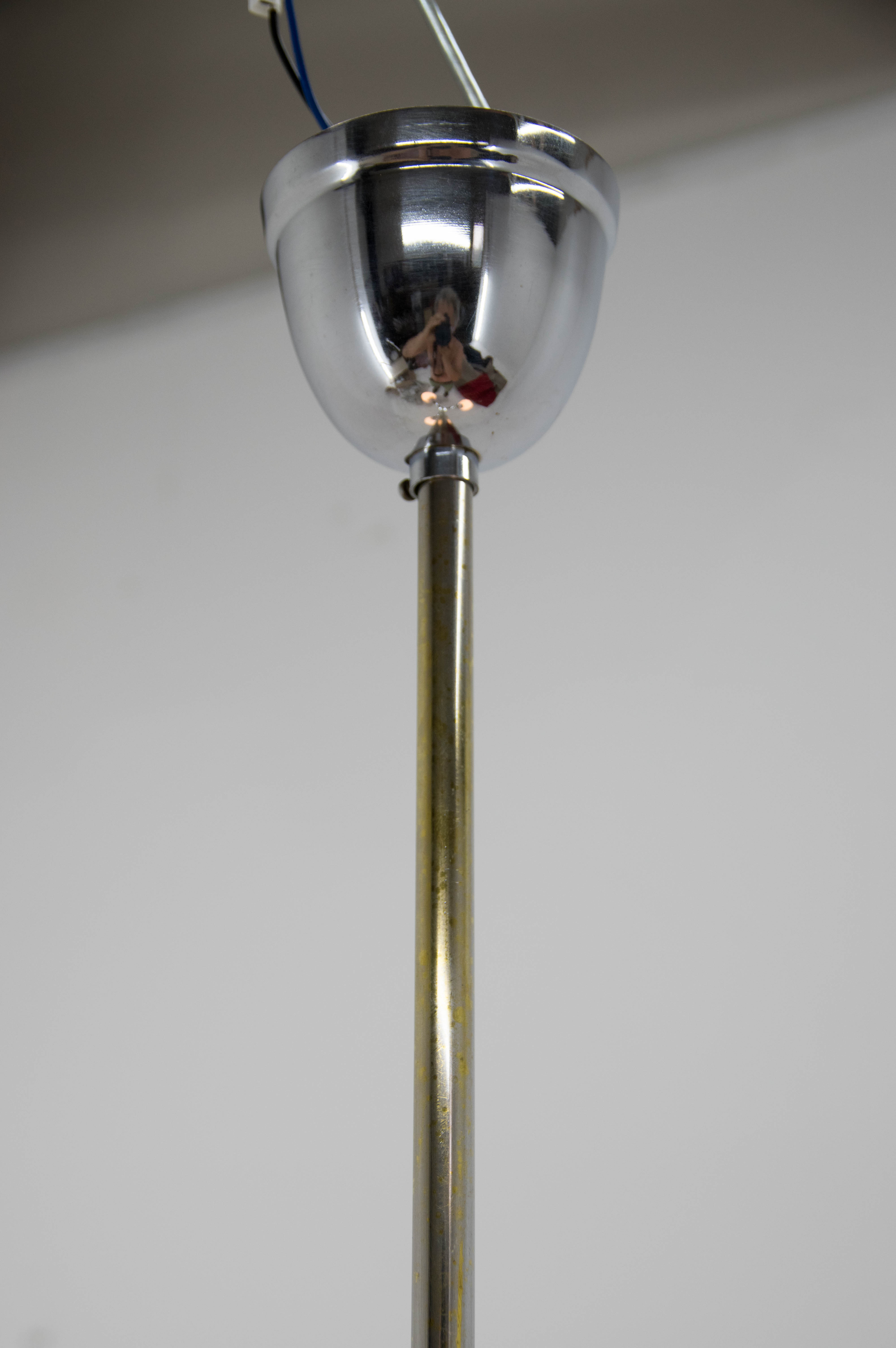 Art deco chandelier, 1930s, restored