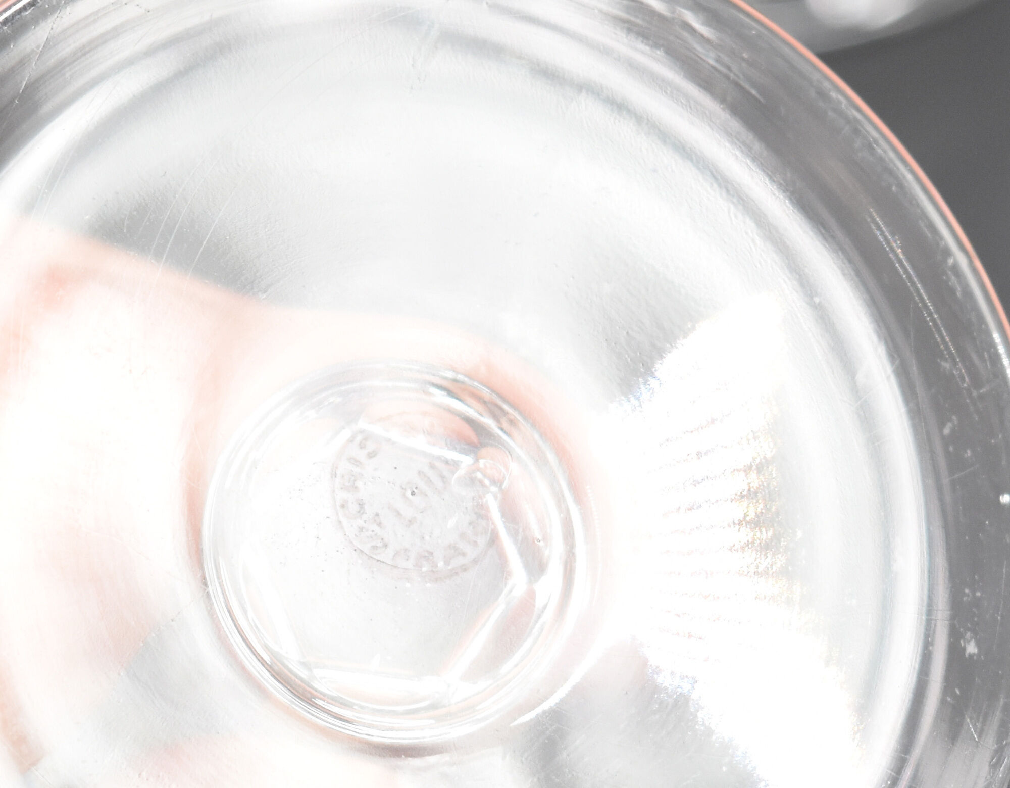 Series of 8 crystal water glasses from Saint Louis model Cerdanya H = 17.9 cm