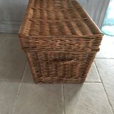 Vintage rattan trunk