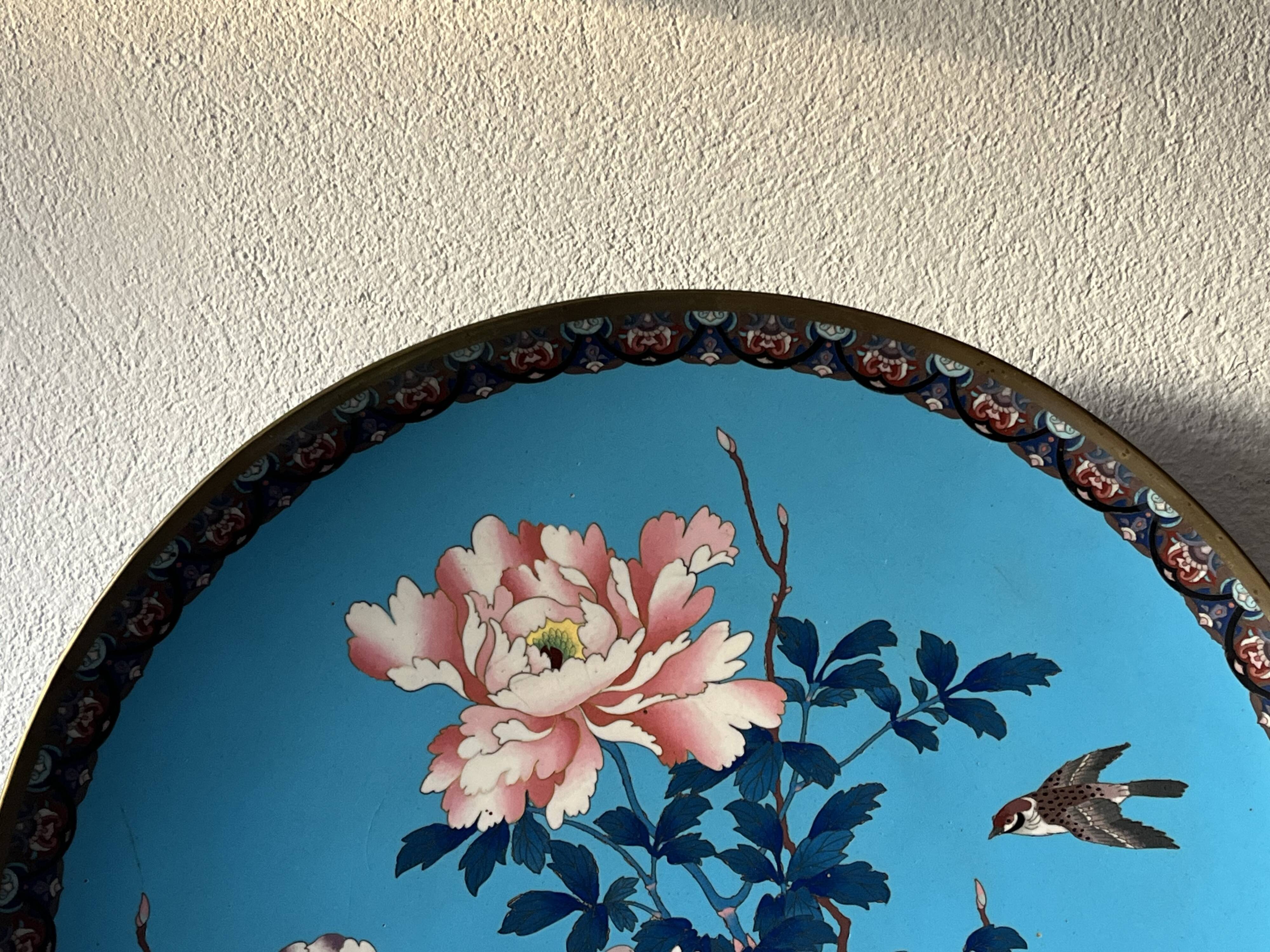 19th-century Japanese cloisonné enamel cup