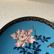 Coupe japonaise du XIXe siècle en émaux cloisonnés