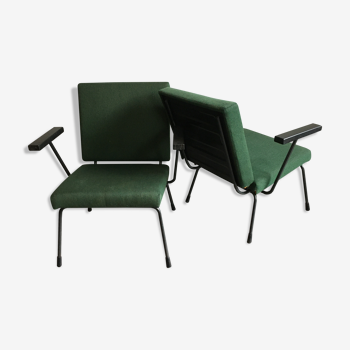 2 fauteuils 415/1401 par Wim Rietveld pour Gispen 1960