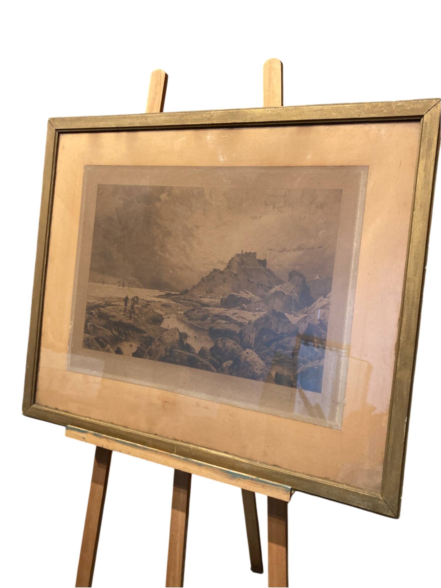 Engraving of a landscape