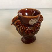 Coquetier poule marron royal keramiek