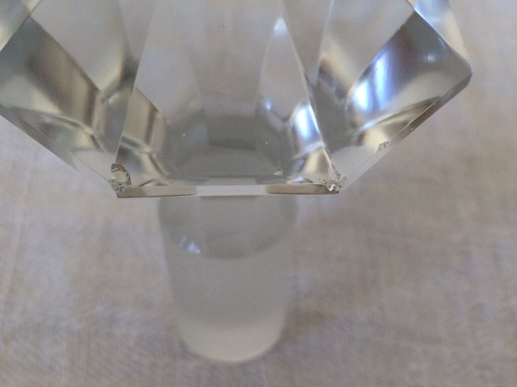 Small carafe in Glass and MASSIF ARGENT - MINERVE