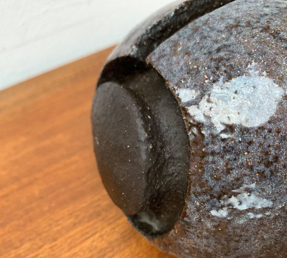 Brutalist mid-century studio pottery art sculpture from the 1960s.