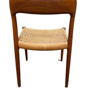 6 Niels Otto Moller chairs model 75