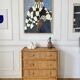 Vintage rattan chest of drawers