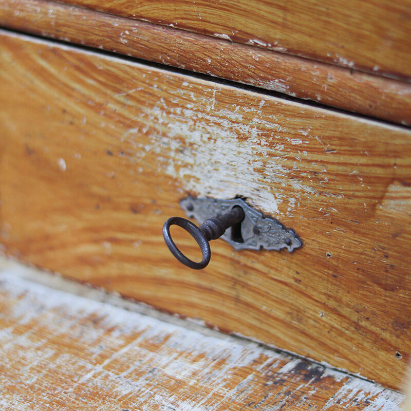 Rustic Farmhouse Painted Secretaire / Chest of Drawers