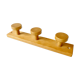 Wall coat holder in solid pine, 3 patères