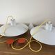 Vintage 2x Louis Poulsen PH4/3 + reflector - Poul Henningsen - Danish design lamp