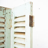 Pair of shutters louvered