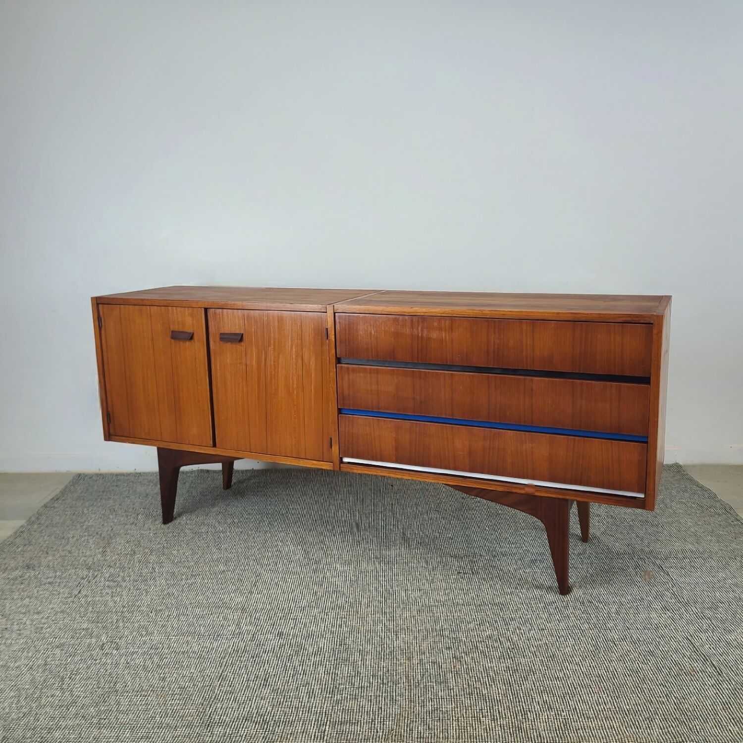 Scandinavian teak enfilade, Danish design, 1960s vintage.