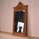 Art Deco 1930s solid oak carved mirror