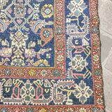 Tapis d'orient fait main vintage persan ancien Melayer 216 X 130
