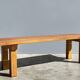 Vintage handmade robust slatted BENCH, Netherlands 1970s