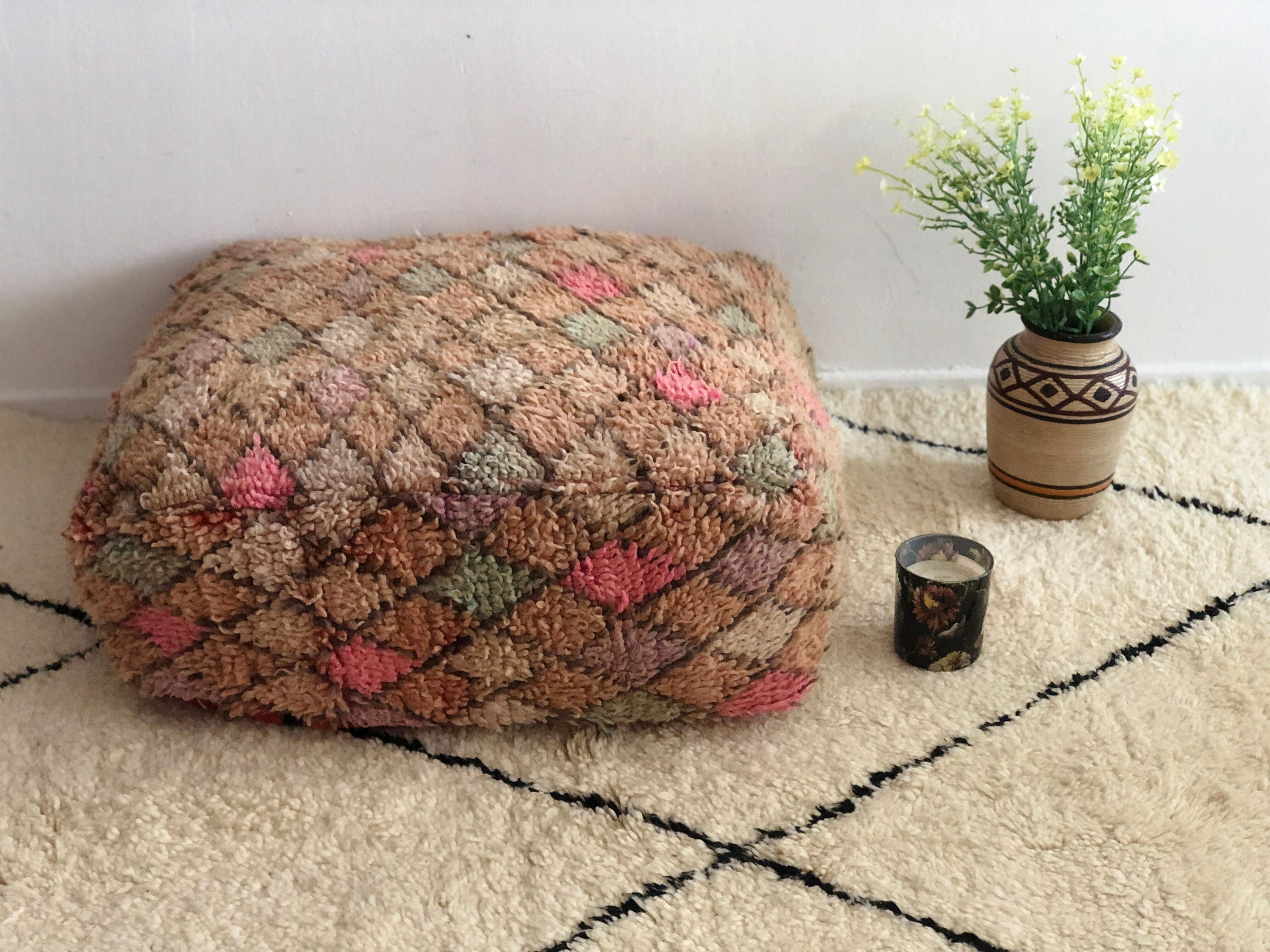 Pouf berbère marocain "Boujaad"
