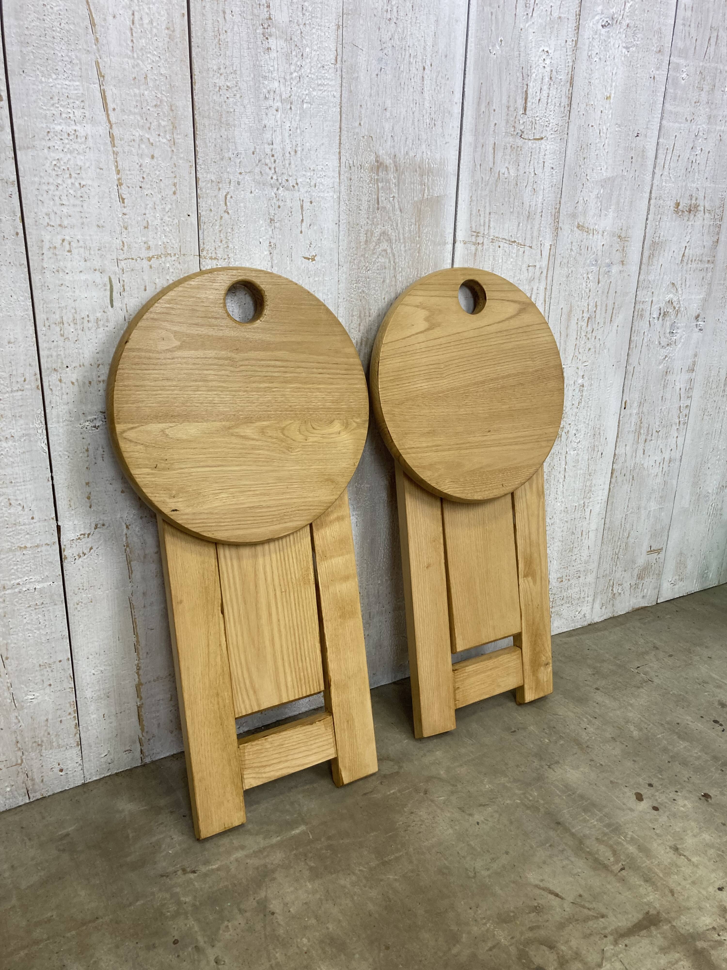 Pair of folding stools